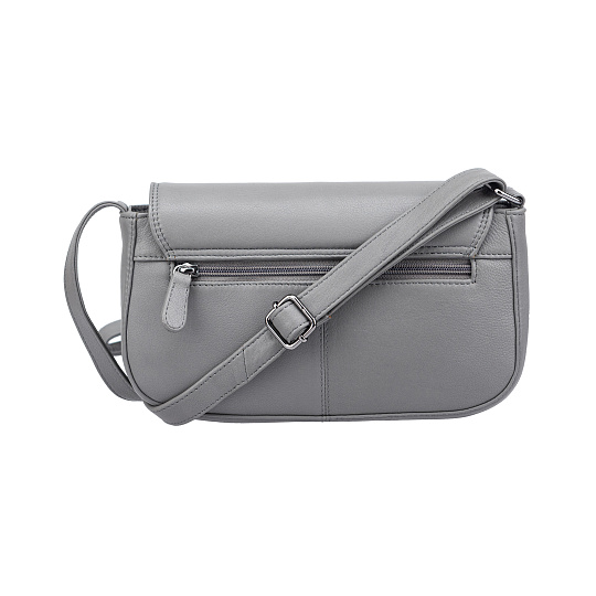 Женская сумка Dr.Koffer из натуральной кожи серая