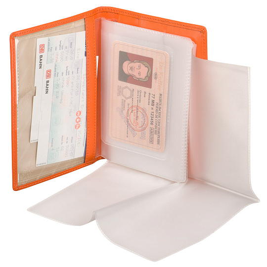 Обложка для паспорта/автодок из натуральной кожи Dr. Koffer