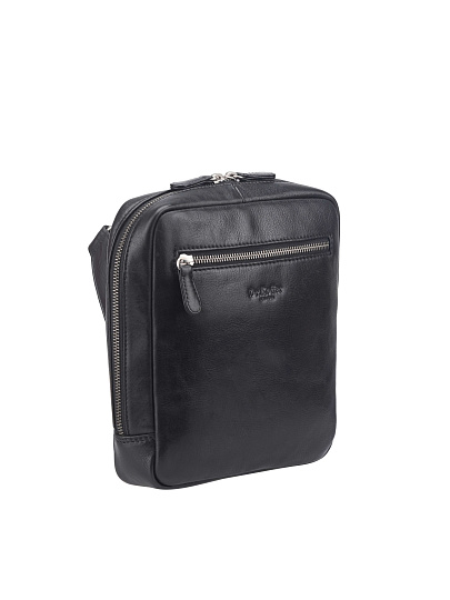 Сумка через плечо Dr. Koffer из натуральной кожи черная
