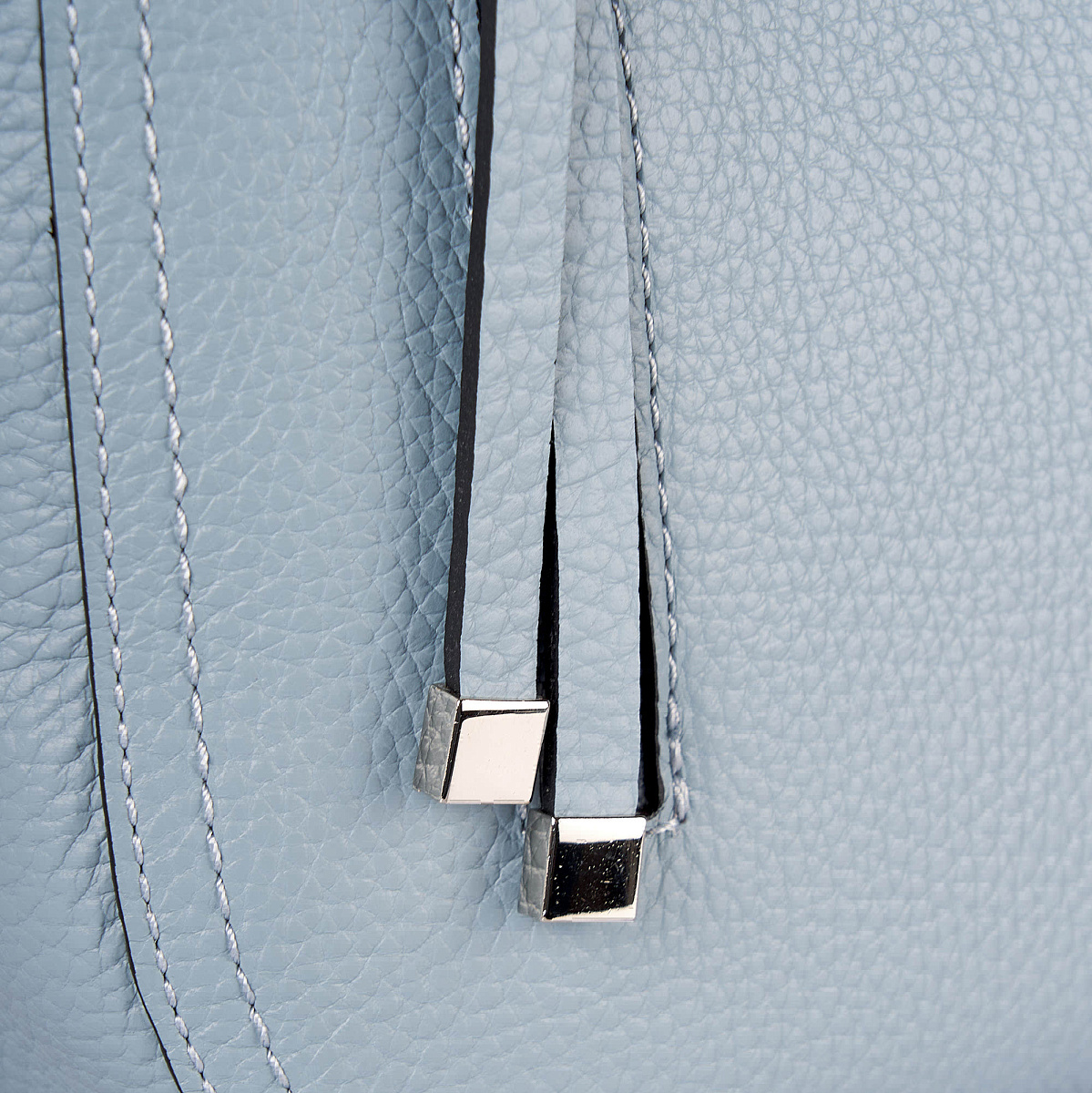 Женская сумка Dr. Koffer из натуральной кожи голубая