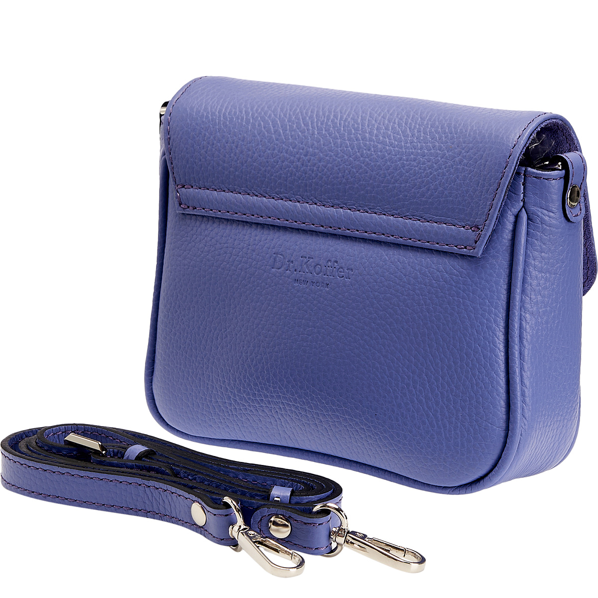 Женская сумка Dr. Koffer из натуральной кожи фиолетовая