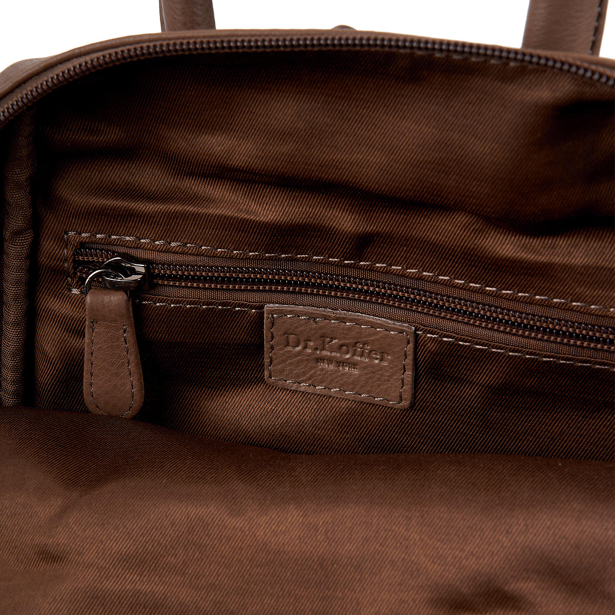 Рюкзак Dr.Koffer из натуральной кожи коричневый