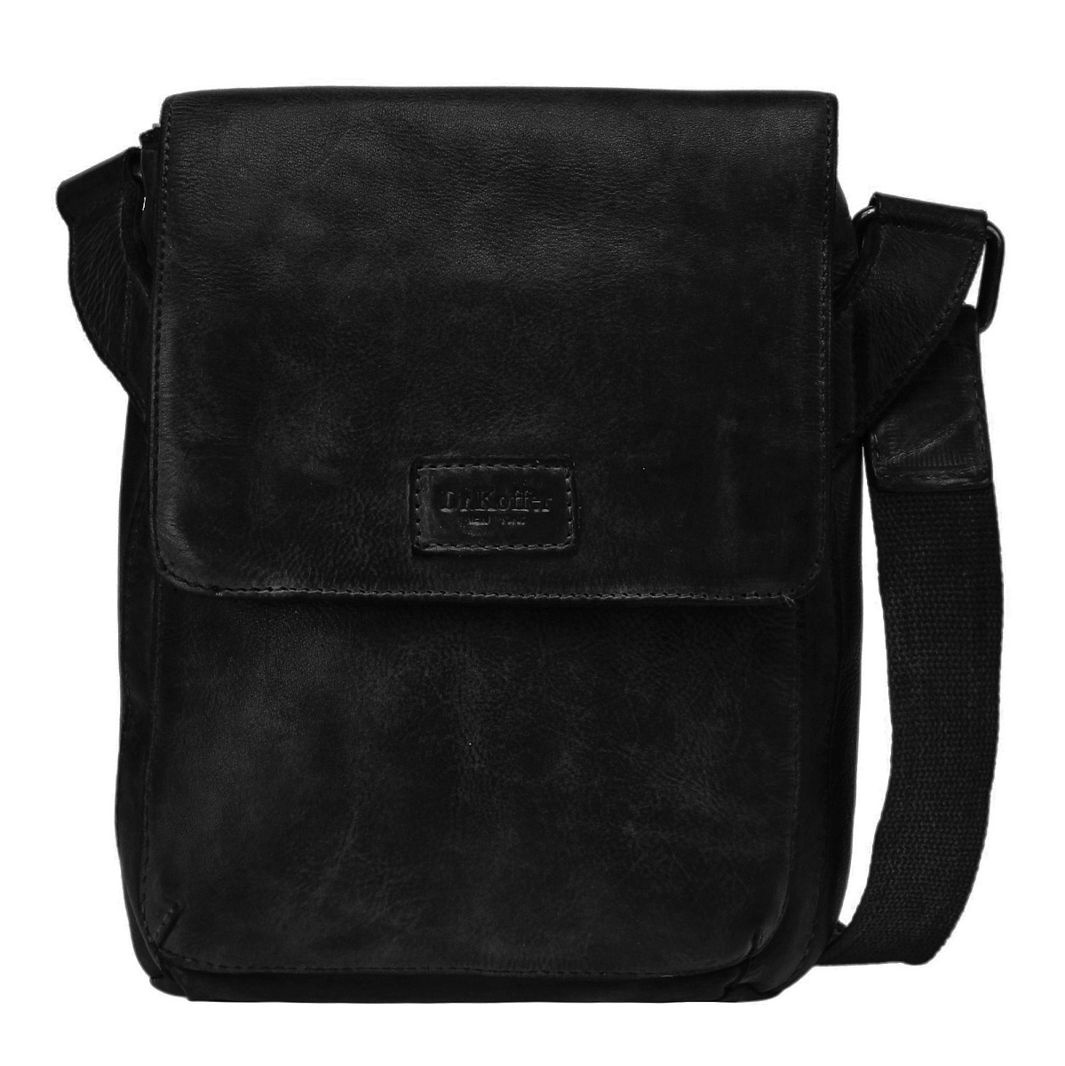 Сумка через плечо Dr.Koffer из натуральной кожи черная