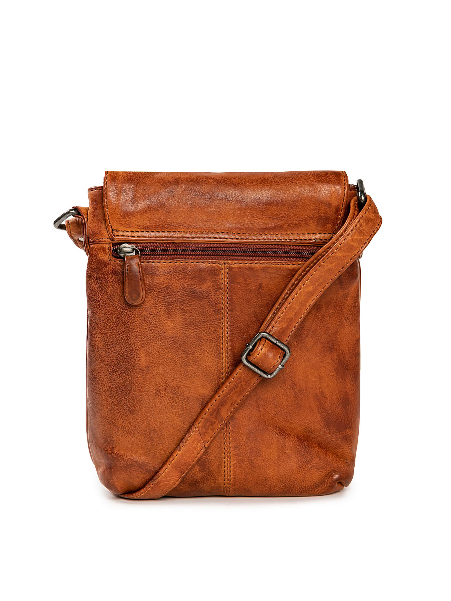 Сумка через плечо Dr.Koffer из натуральной кожи коричневая