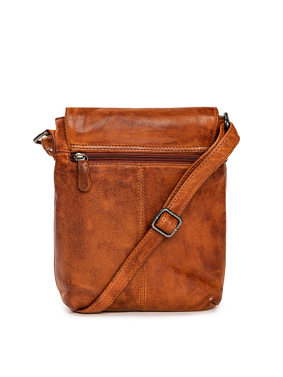 Сумка через плечо Dr.Koffer из натуральной кожи коричневая