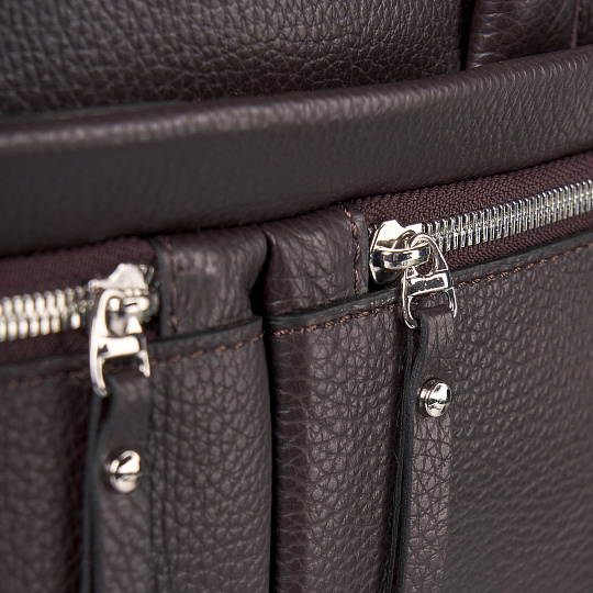 Сумка дорожная Dr.Koffer из натуральной кожи коричневая