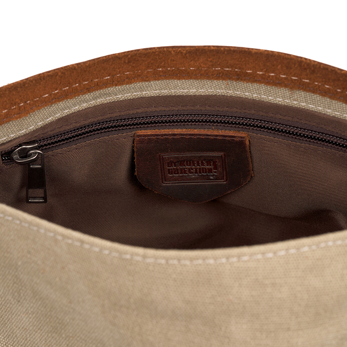 Сумка через плечо Dr.Koffer из канваса и натуральной кожи