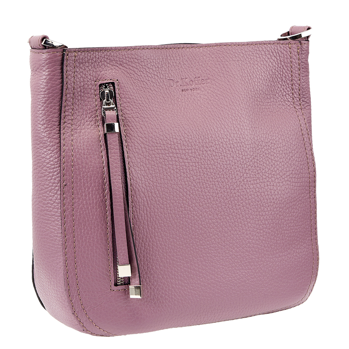 Женская сумка Dr. Koffer из натуральной кожи розовая