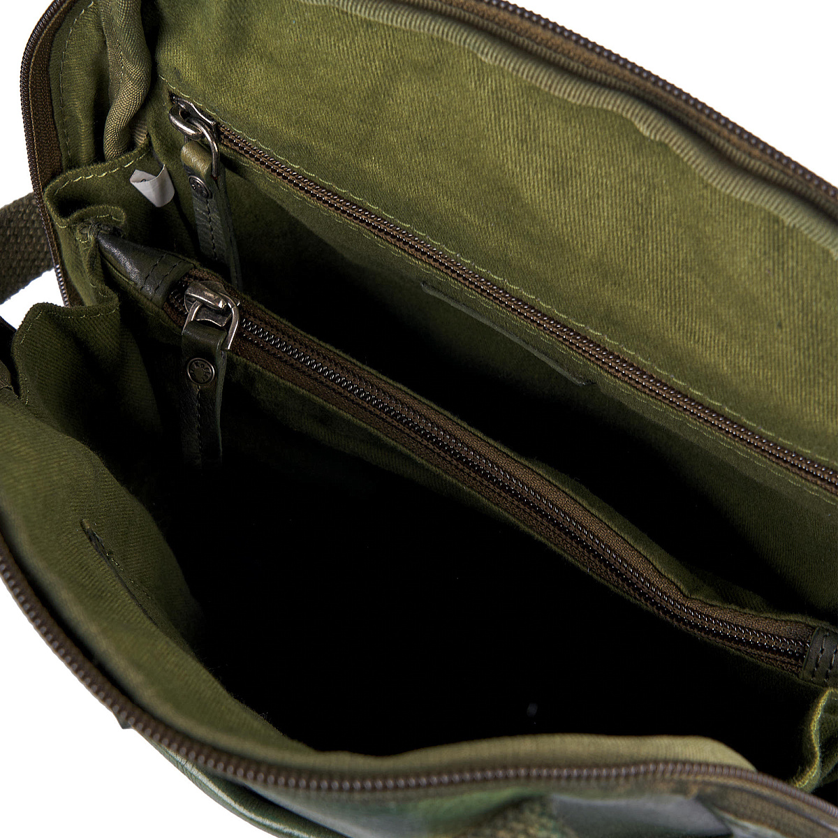 Рюкзак Dr.Koffer из натуральной кожи зеленый