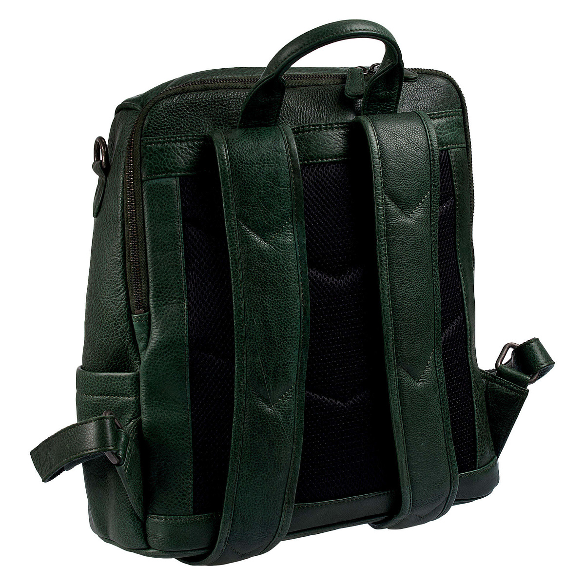 Рюкзак Dr.Koffer из натуральной кожи зеленый
