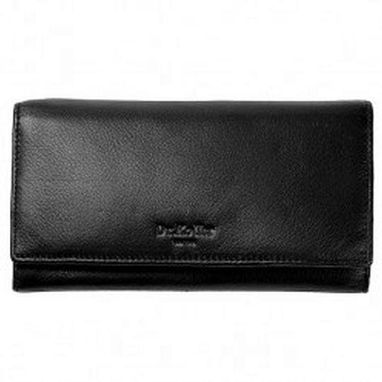 Портмоне Dr.Koffer из натуральной кожи черное