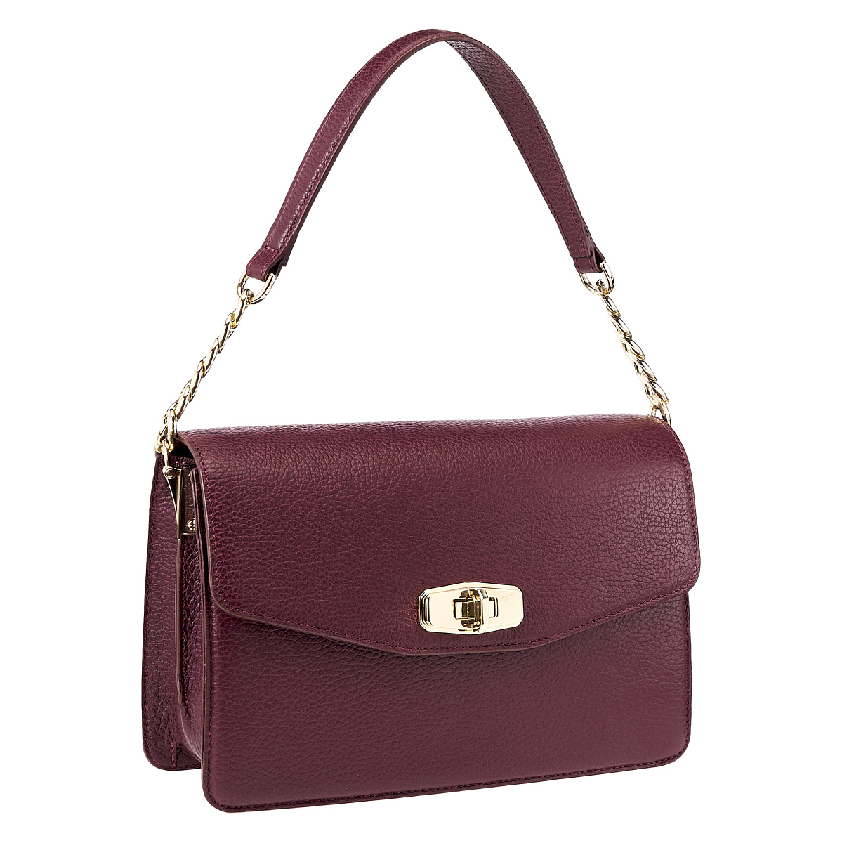 Женская сумка  Dr. Koffer из натуральной кожи бордовая