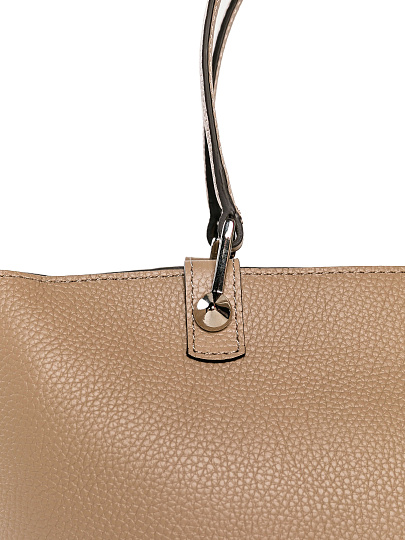 Женская сумка Dr. Koffer из натуральной кожи бежевая