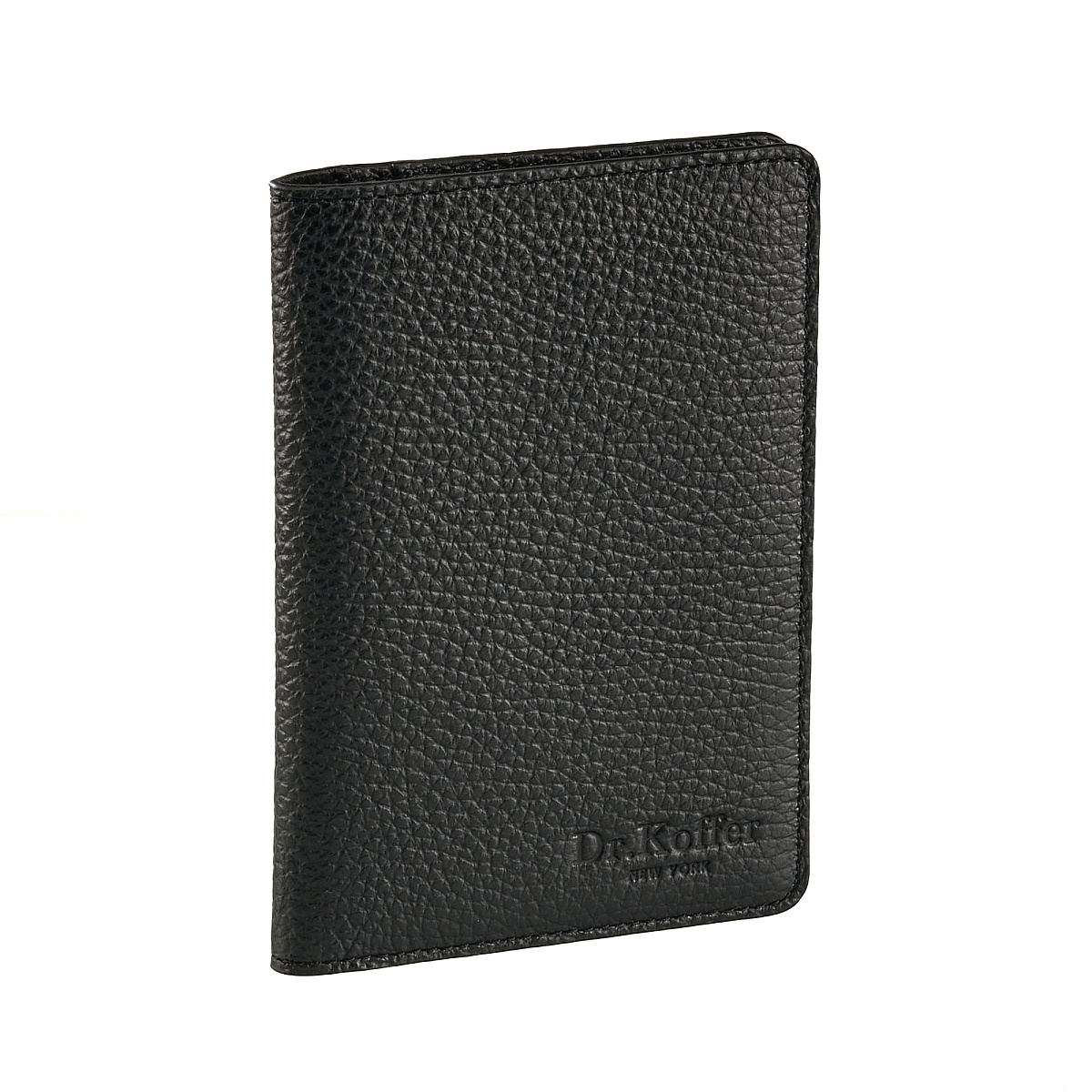 Обложка для паспорта Dr.Koffer из натуральной кожи черная