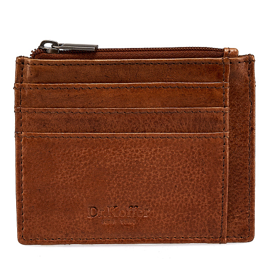 Кредитница Dr.Koffer из натуральной кожи коричневая
