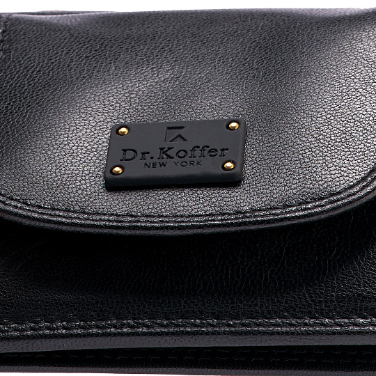 Портмоне Dr.Koffer из натуральной кожи черное