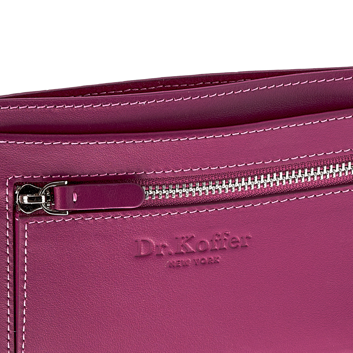 Кошелек Dr.Koffer из натуральной кожи фиолетовый