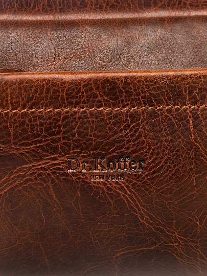 Несессер Dr.Koffer из натуральной кожи коричневый
