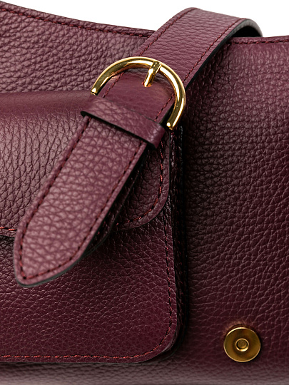 Женская сумка Dr.Koffer из натуральной кожи бордовая