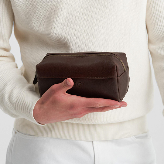 Несессер Dr.Koffer из натуральной кожи коричневый