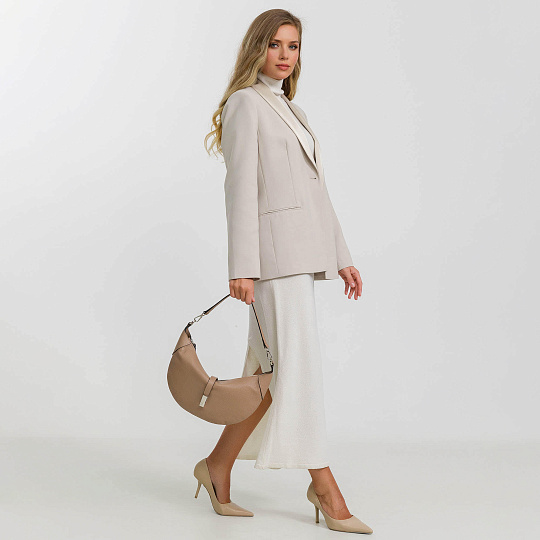 Женская сумка Dr. Koffer из натуральной кожи коричневая