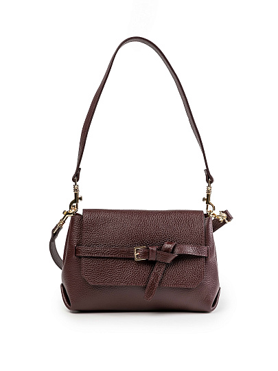 Женская сумка Dr.Koffer из натуральной кожи бордовая