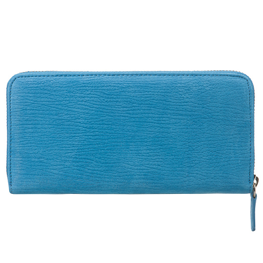 Портмоне Dr.Koffer из натуральной кожи голубое