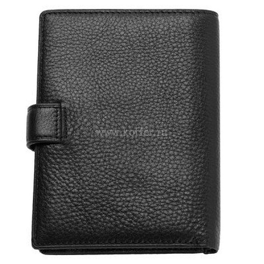 Портмоне Dr.Koffer из натуральной кожи черное
