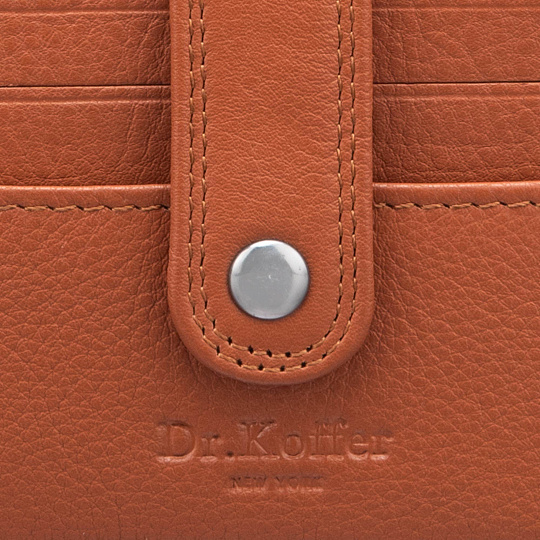 Кредитница Dr.Koffer из натуральной кожи коричневая