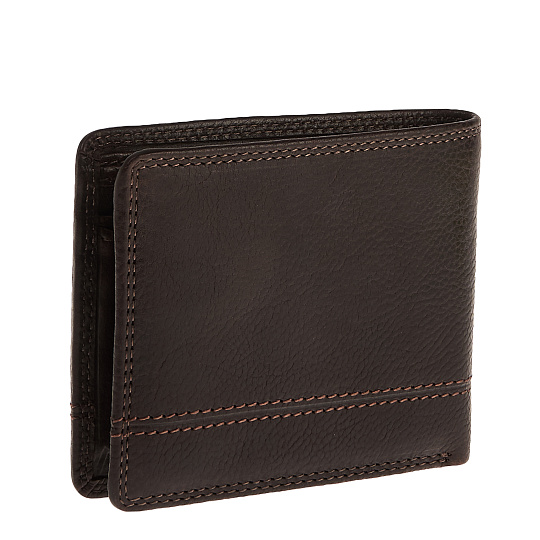 Портмоне Dr.Koffer из натуральной кожи коричневое