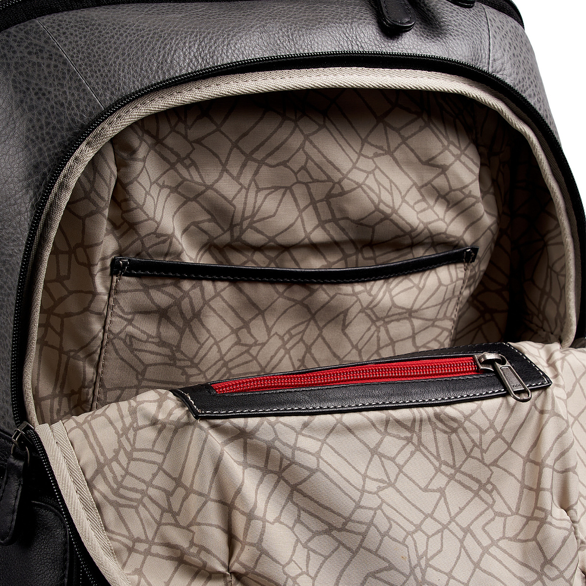 Рюкзак Dr.Koffer из натуральной кожи серый