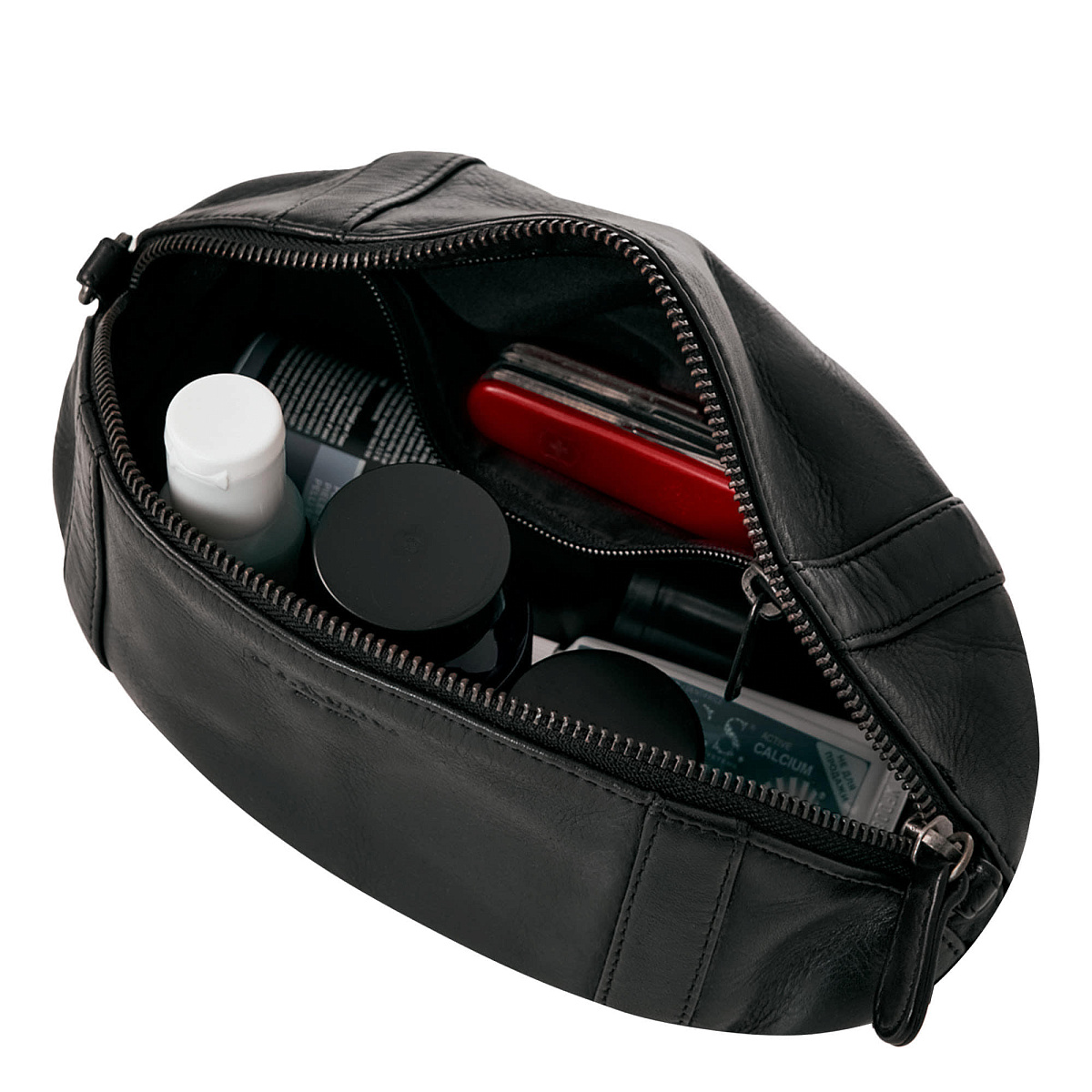 Несессер Dr. Koffer из натуральной кожи черный