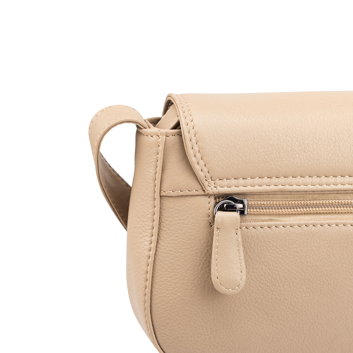 Женская сумка Dr.Koffer из натуральной кожи бежевая