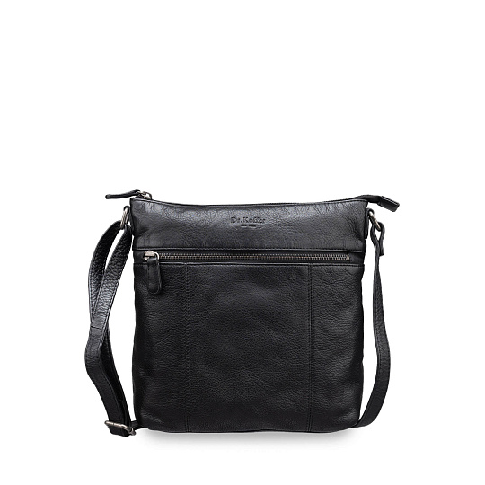 Сумка через плечо Dr.Koffer из натуральной кожи черная