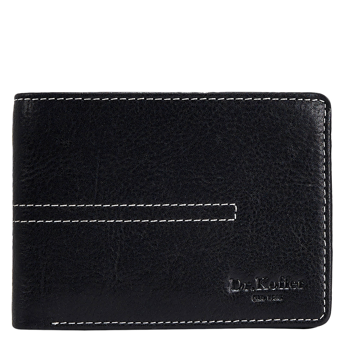 Портмоне Dr.Koffer из натуральной кожи черное