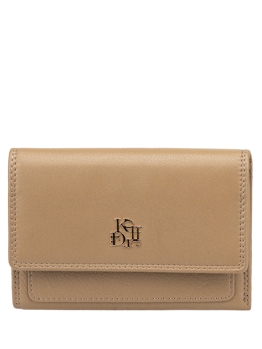 Портмоне Dr.Koffer из натуральной кожи бежевое