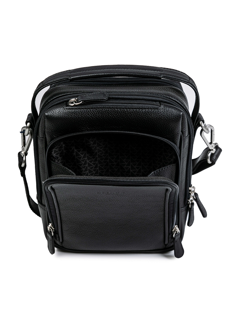 Сумка через плечо Dr.Koffer из натуральной кожи черная