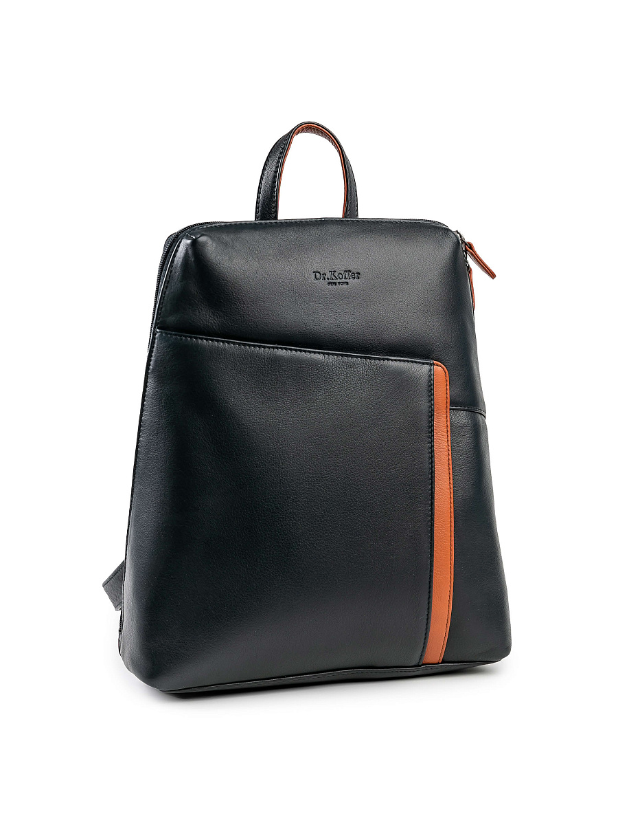 Рюкзак Dr.Koffer из натуральной кожи синий