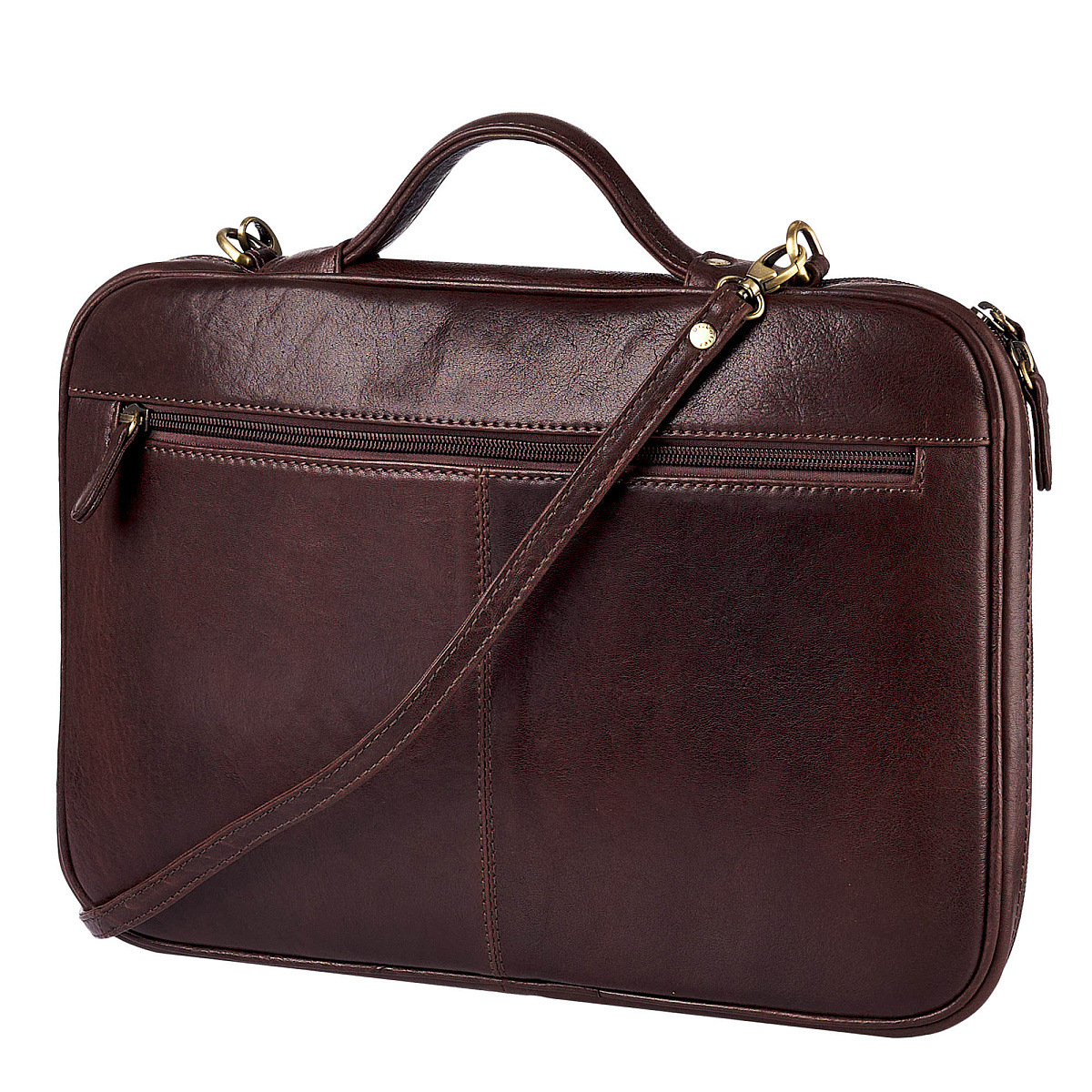 Папка для документов с ручкой Dr. Koffer из натуральной кожи