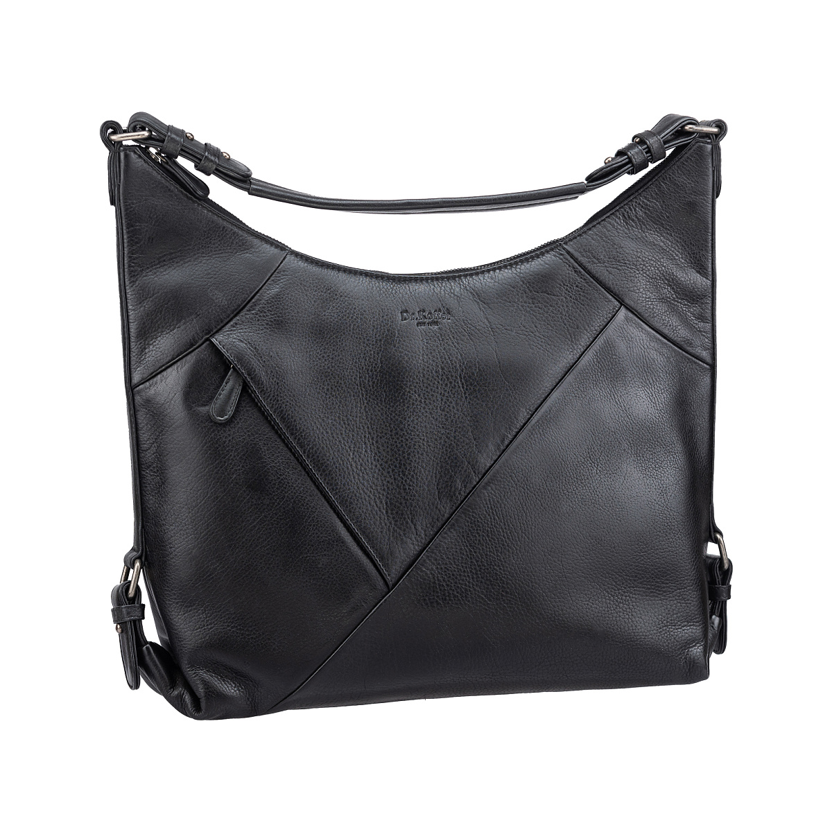 Женская сумка Dr.Koffer из натуральной кожи чёрная