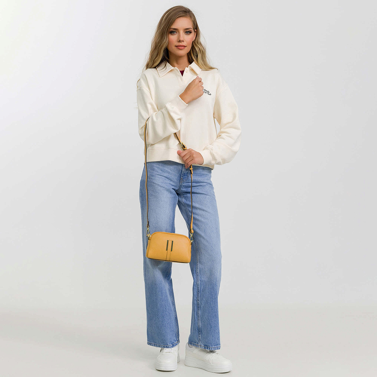 Женская сумка Dr. Koffer из натуральной кожи оранжевая