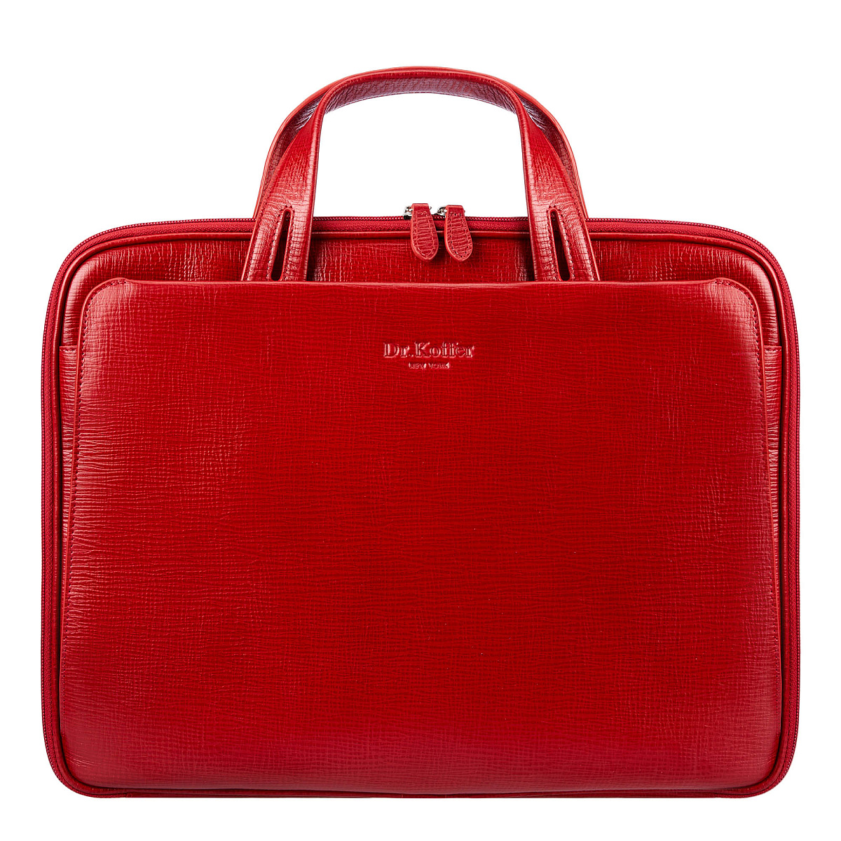 Женская сумка Dr.Koffer из натуральной кожи красная