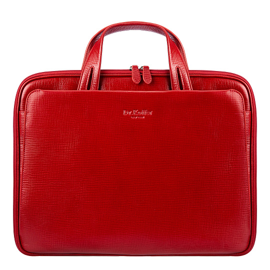 Женская сумка Dr.Koffer из натуральной кожи красная
