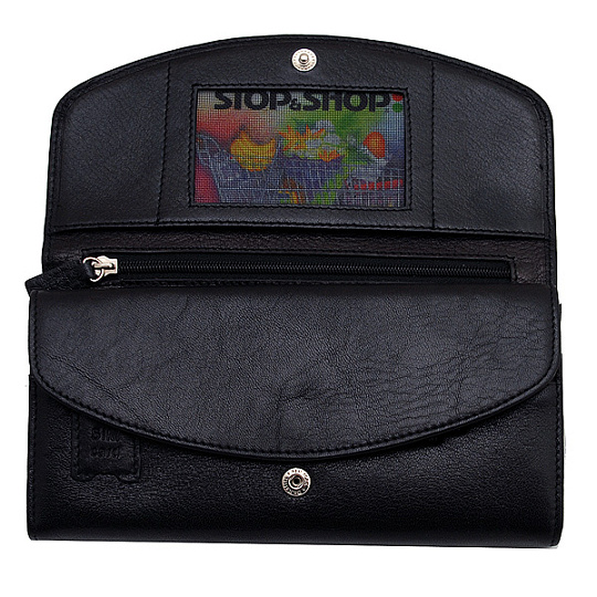 Кошелек Dr.Koffer из натуральной кожи черный