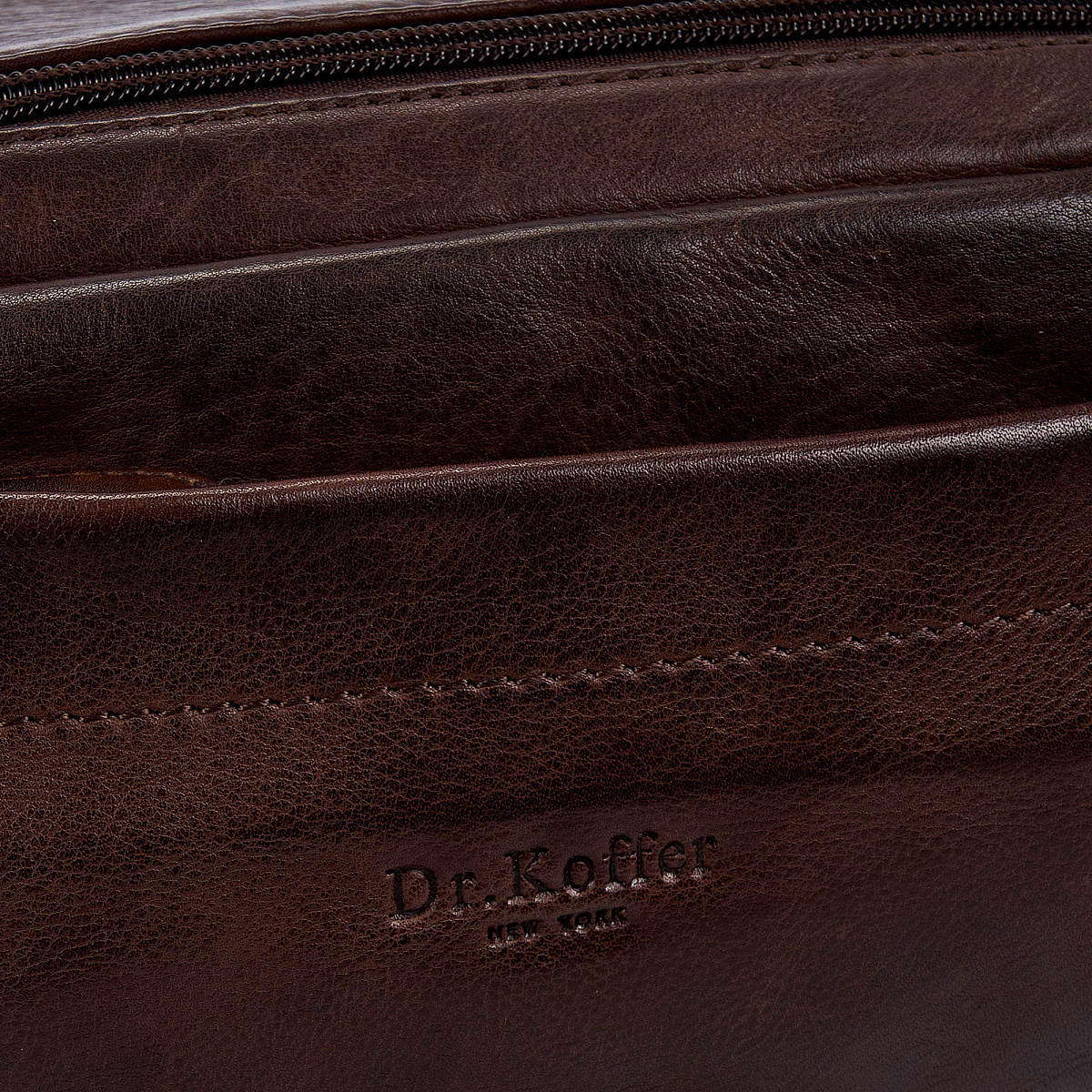 Несессер Dr.Koffer из натуральной кожи коричневый