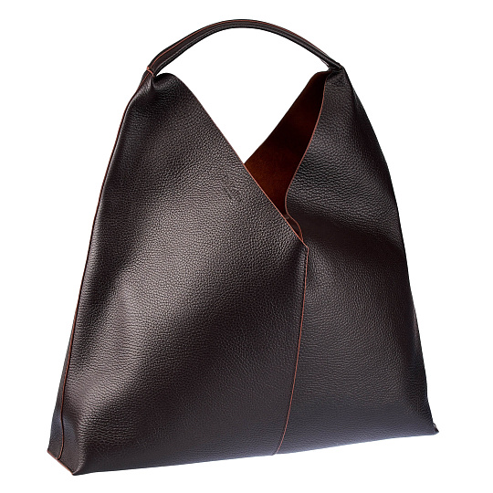 Женская сумка Dr.Koffer из натуральной кожи коричневая