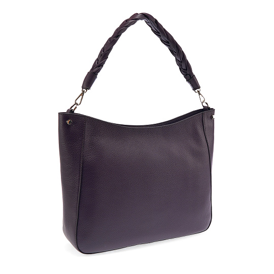 Женская сумка Dr. Koffer из натуральной кожи фиолетовая