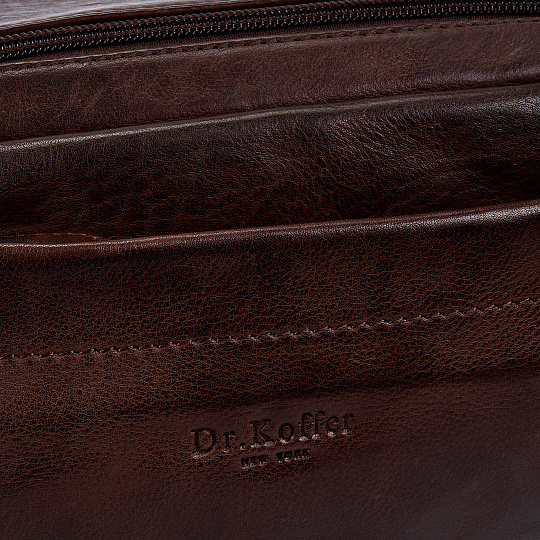 Несессер Dr.Koffer из натуральной кожи коричневый