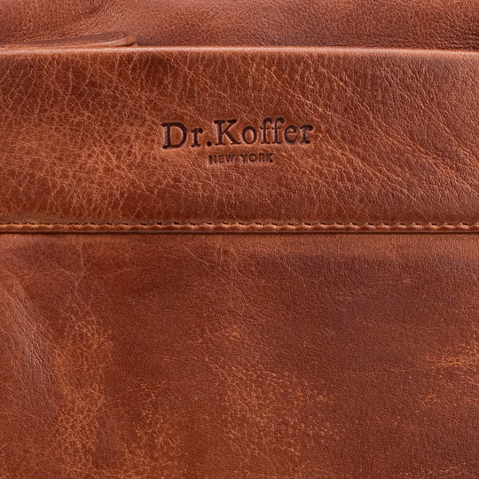 Рюкзак Dr.Koffer из натуральной кожи светло-коричневый