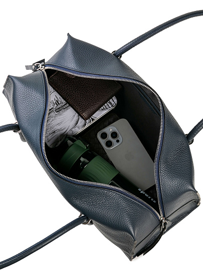 Женская сумка Dr. Koffer из натуральной кожи синяя